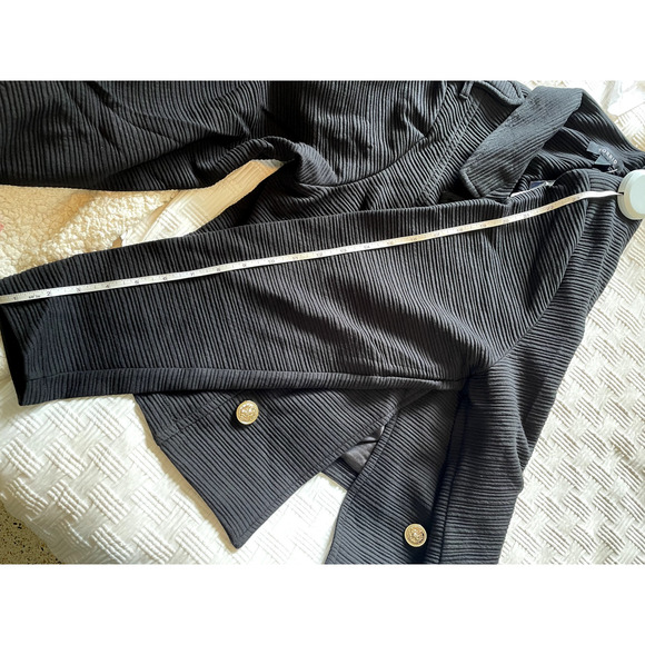 NWT Torrid Black Cropped Military Jacket Coat Blazer Preppy Academic Stretch 3X - Picture 10 of 11